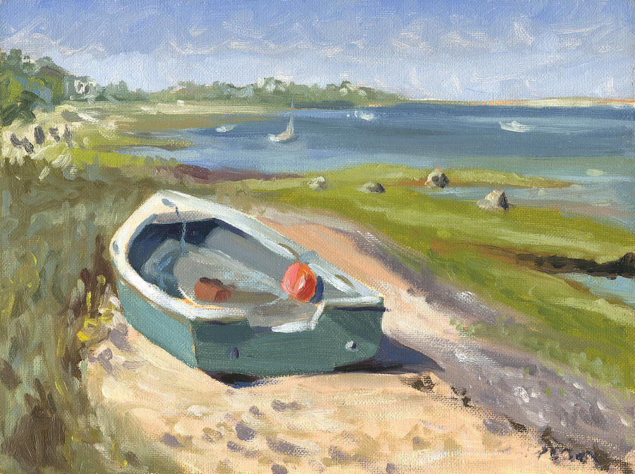 Summer Painting - Cowyard Beach by Steven A Simpson
