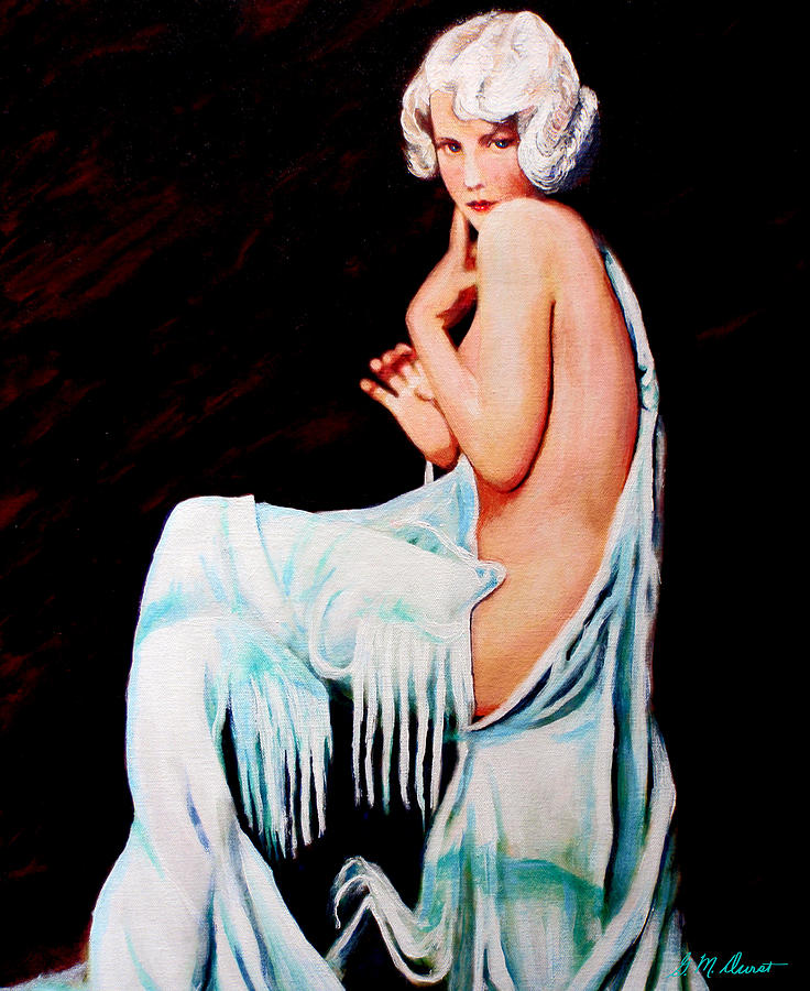 Nude Painting - Coy by Michael Durst