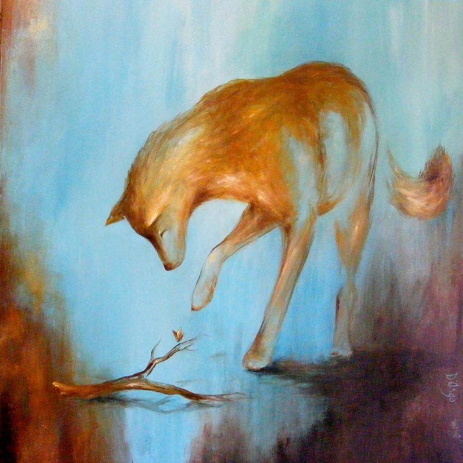 Coyote Blue 1 Painting by Dina Dargo