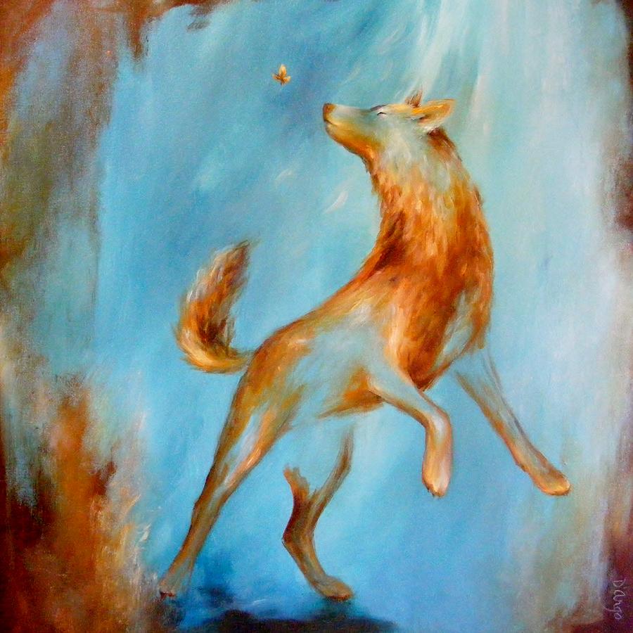 Coyote Blue 2 Painting by Dina Dargo