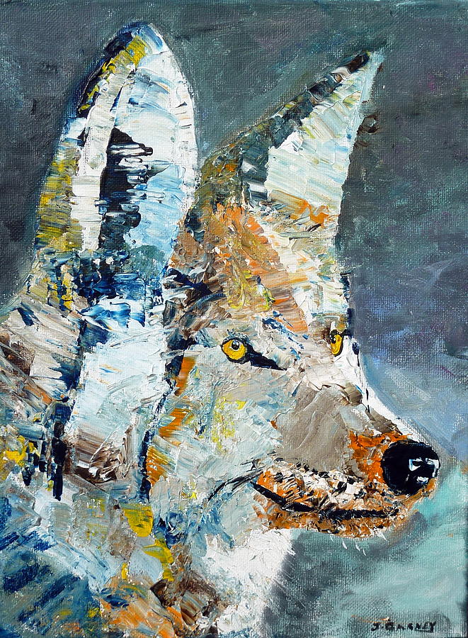Coyote Painting by John Barney