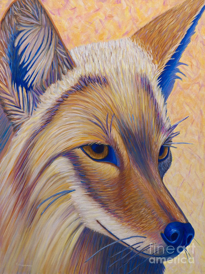 Nature Painting - Coyote Summer by Brian  Commerford