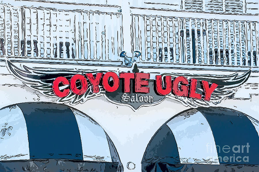 Sign Digital Art - Coyote Ugly Key West - Digital by Ian Monk