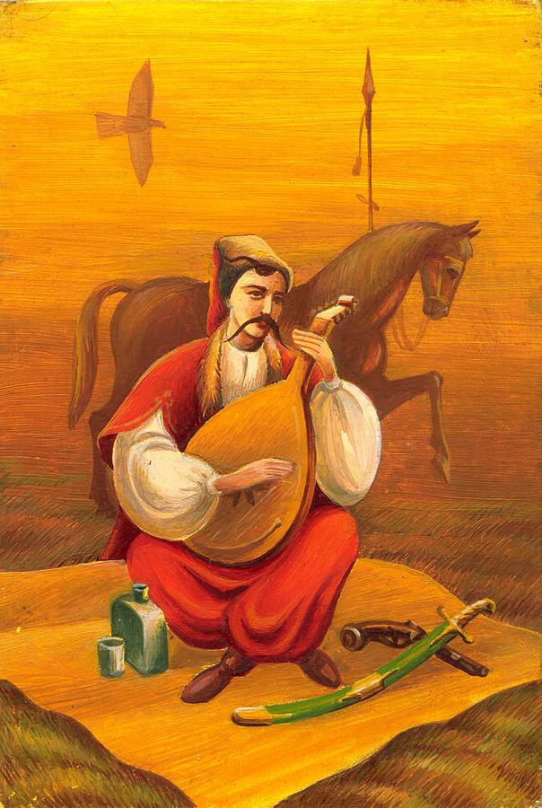 Cossack Mamay #2 Painting by Oleg Zavarzin