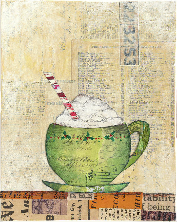 Christmas Painting - Cozy Cups II by Courtney Prahl