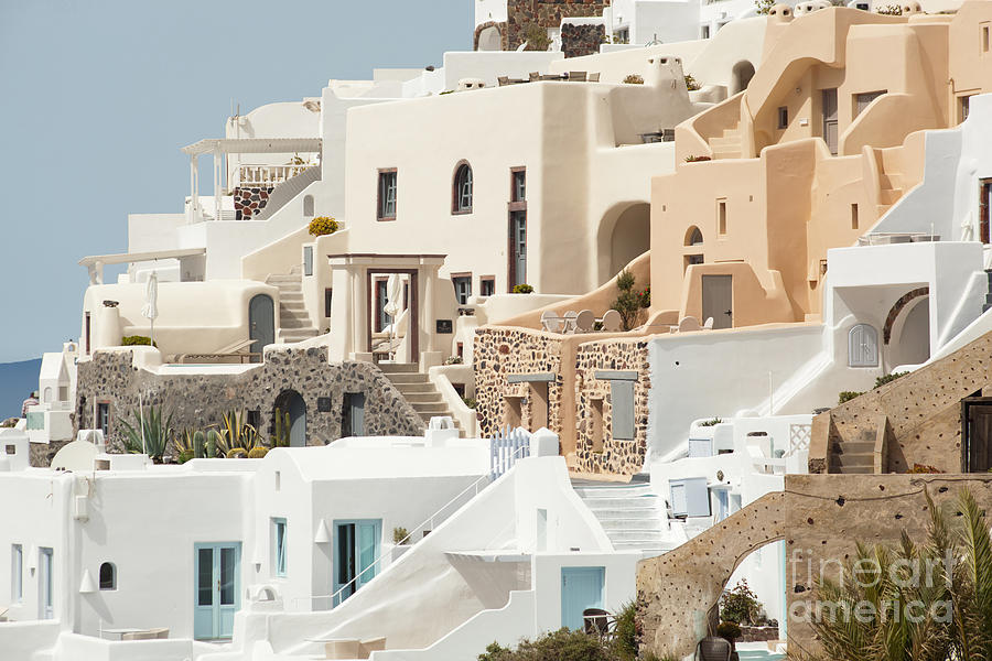 Cozy Hotels Photograph by Aiolos Greek Collections