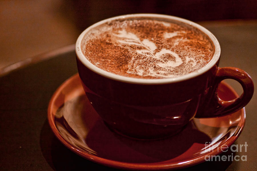 Coffee Photograph - Cozy Latte by Ana V Ramirez