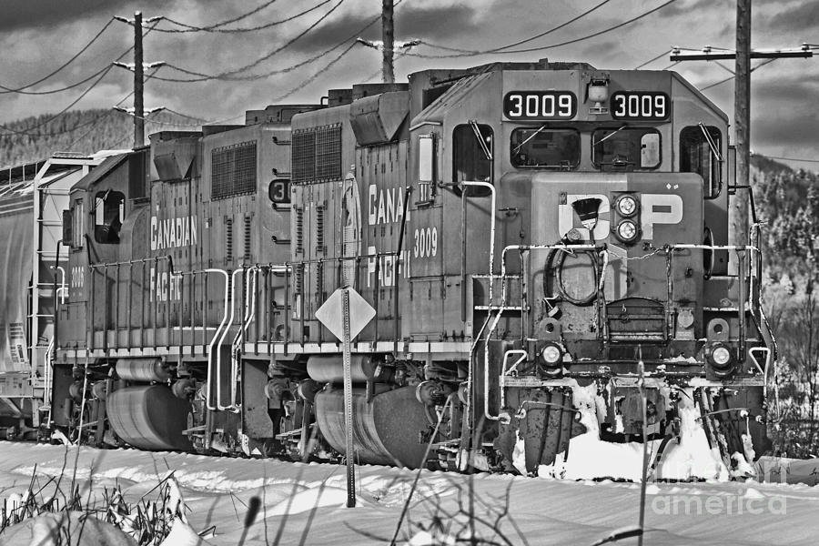 Train Photograph - CP Rail Train BWTR9099-12 by Randy Harris