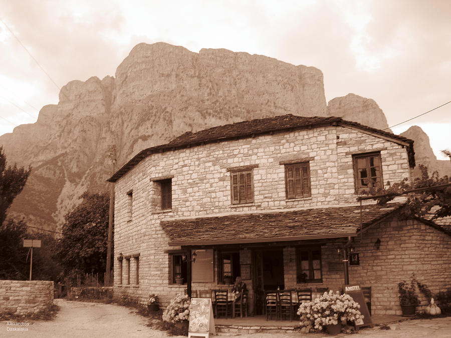 Cottage at the foot of Mountain #2 Photograph by Alexandros Daskalakis