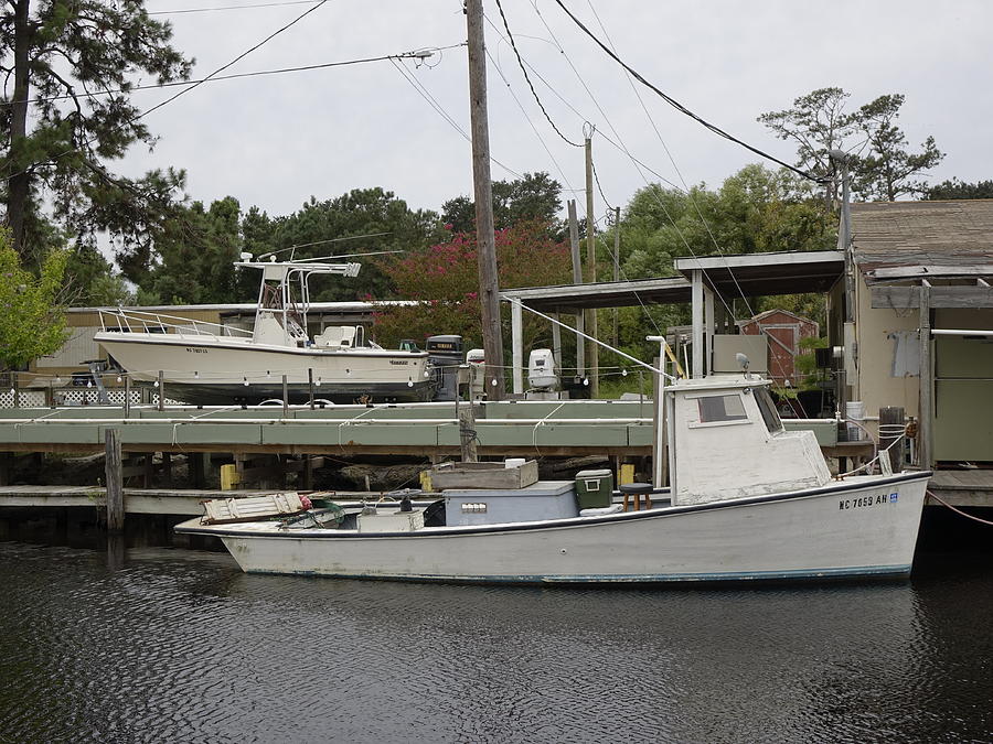 Crab Boat Docked In Canal 12 Photograph