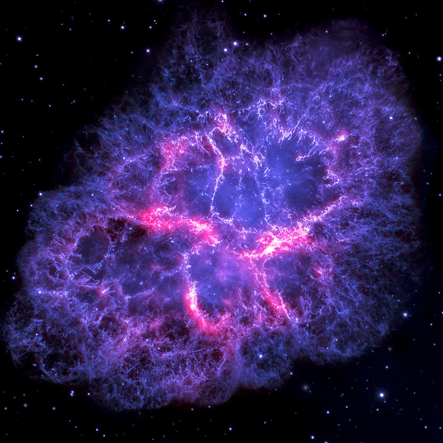 Abstract Photograph - Crab Nebula in Blue by Adam Romanowicz
