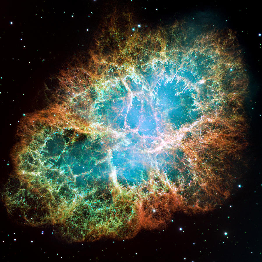 Interstellar Photograph - Crab Nebula by Space Art Pictures