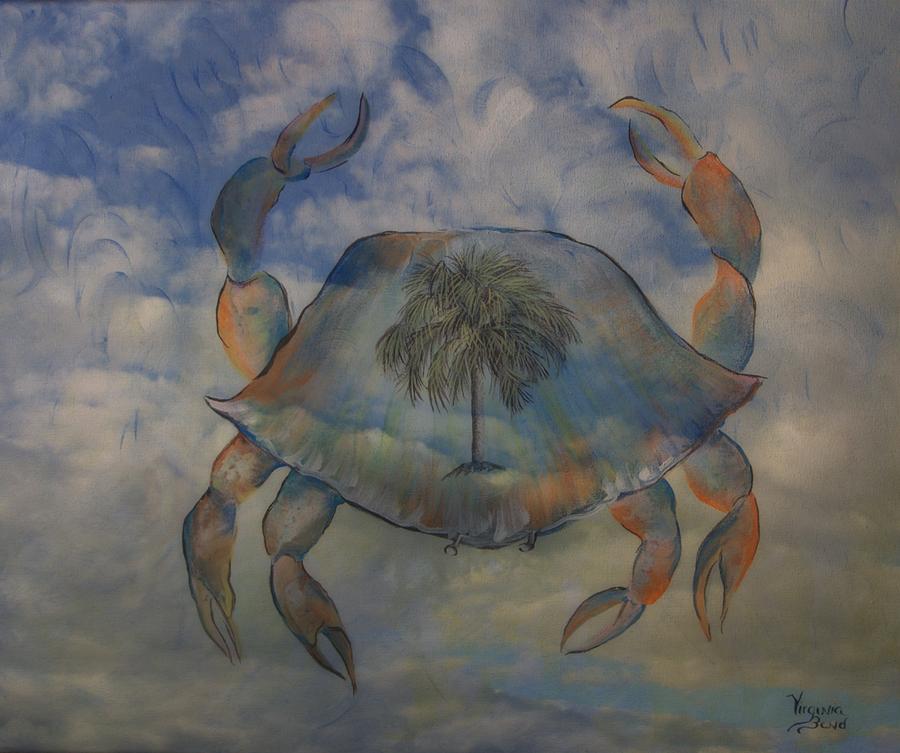 Crab Painting by Virginia Bond