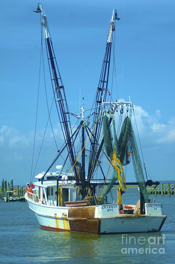 Crab Boat Photograph - Crabber One by Tracy Rice Frame Of Mind