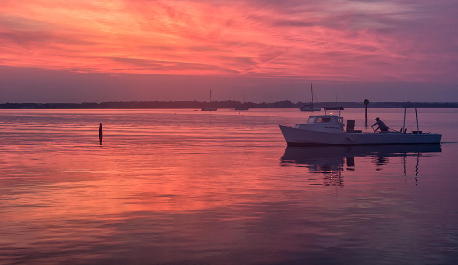 Crabbing before sunrise Photograph by David Kay