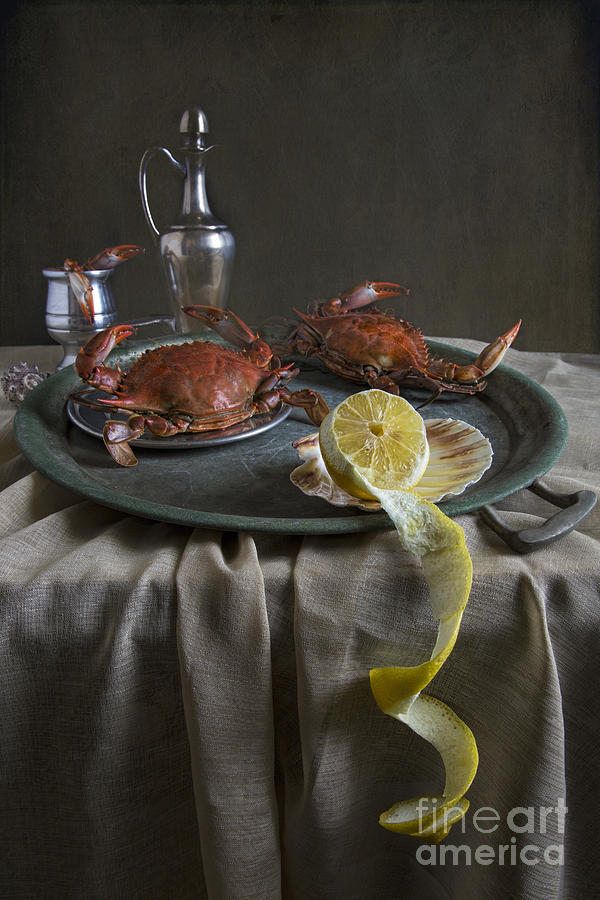 Still Life Photograph - Crabs For Dinner by Elena Nosyreva