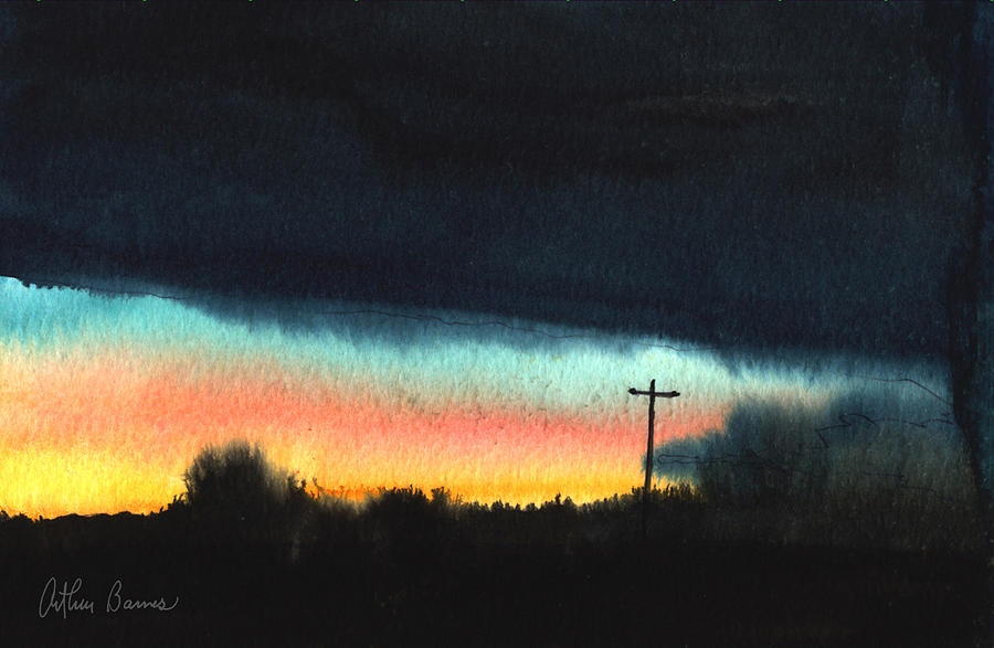 Sunrise Painting - Crack of Dawn. by Arthur Barnes