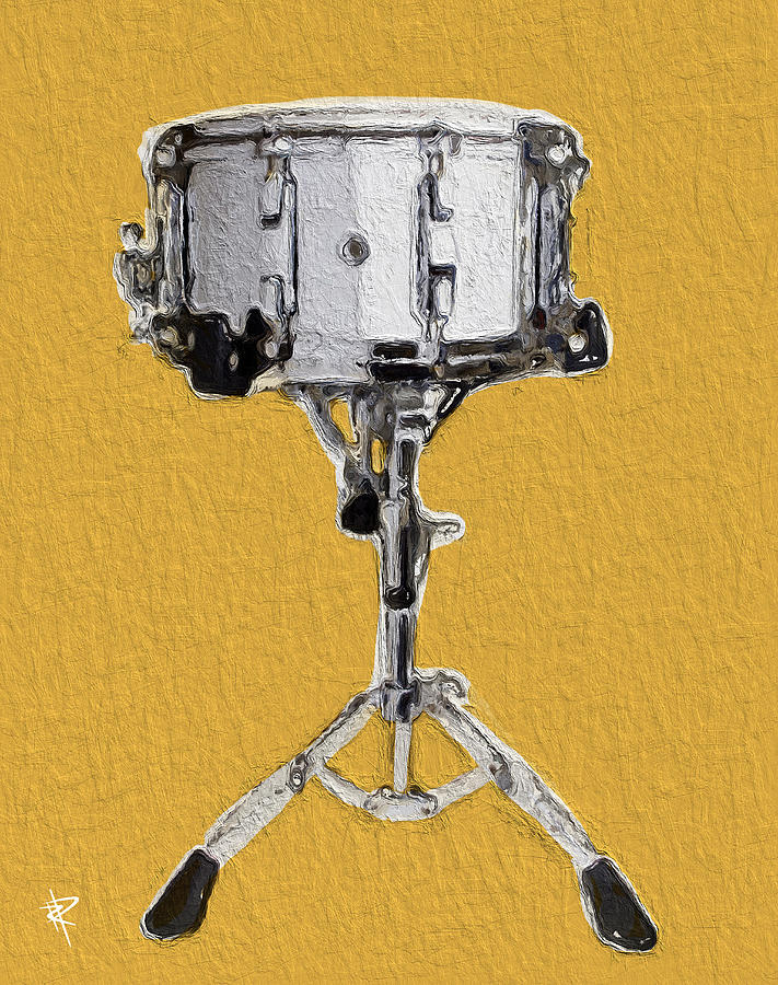 Drum Mixed Media - Crack of the Snare by Russell Pierce