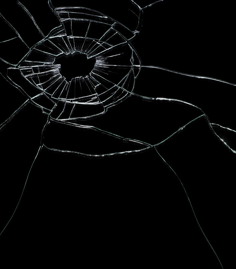 Cracked glass Photograph by Plainview