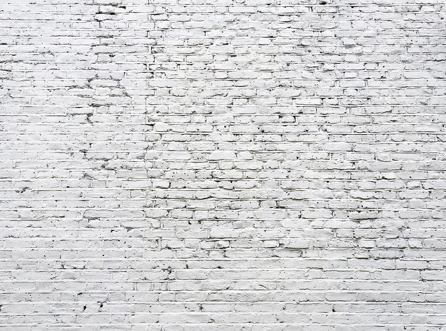 Architecture Photograph - Cracked white brick wall by Dutourdumonde Photography