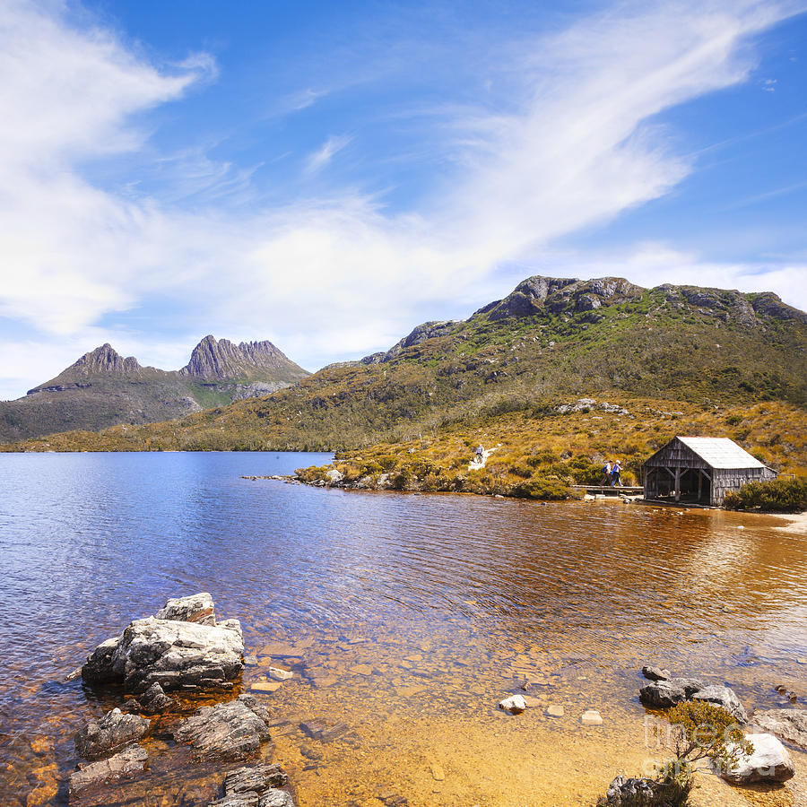 Landscape Photograph - Cradle Mountain and Dove Lake Tasmania Australia by Colin and Linda McKie