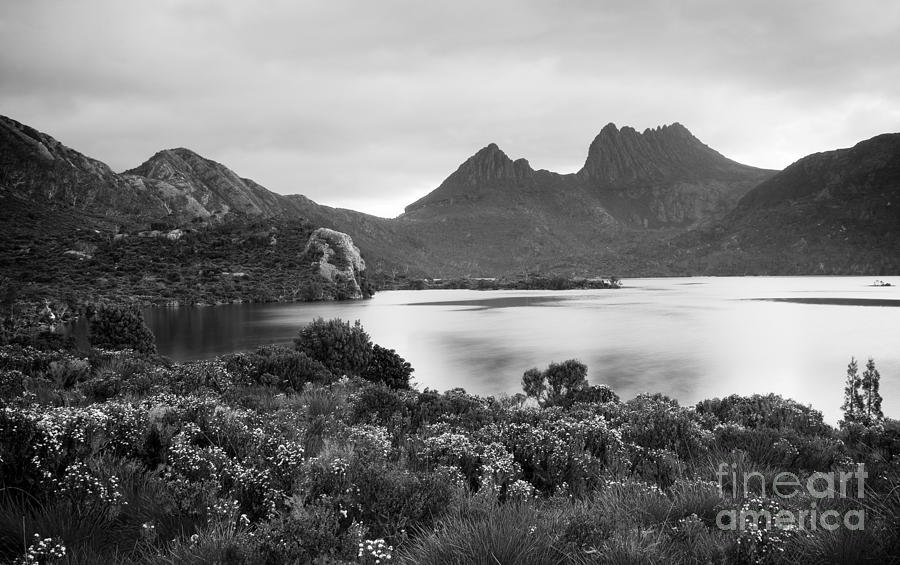 Sunset Photograph - Cradle Mountain Black and White by THP Creative
