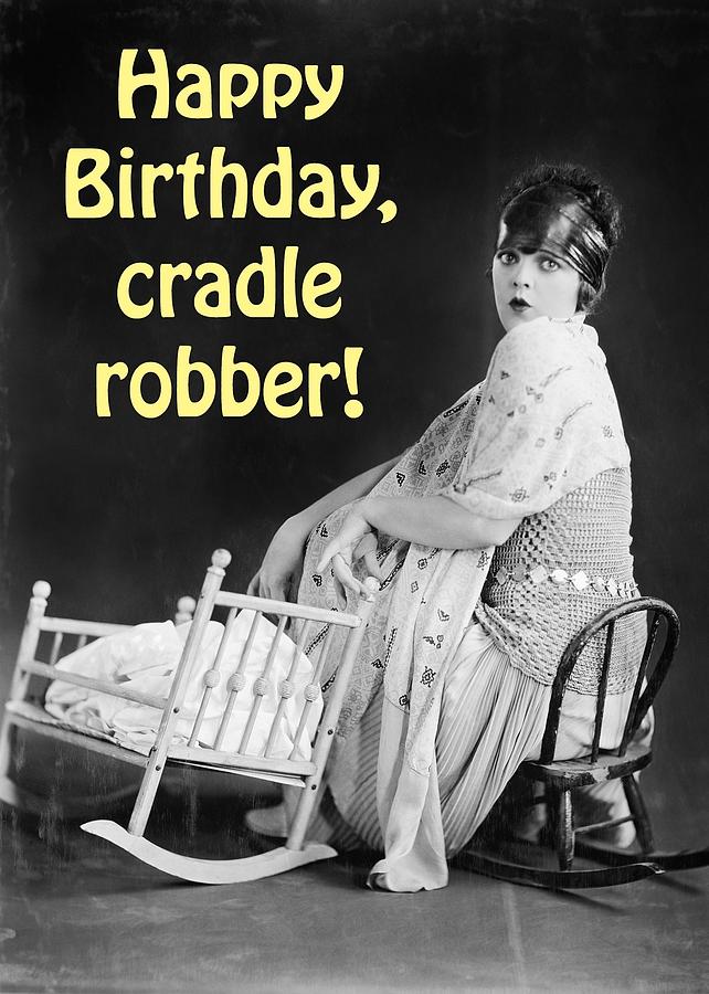 Cradle Robber Greeting Card Photograph by Communique Cards
