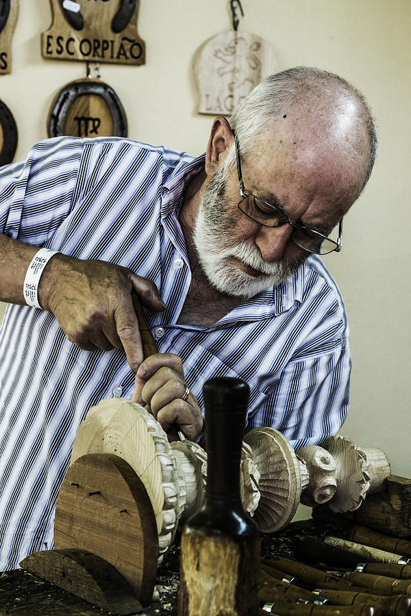 Craftsman Working Photograph by Paulo Goncalves