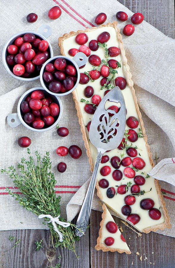 Cranberry Tart Photograph by Verdina Anna