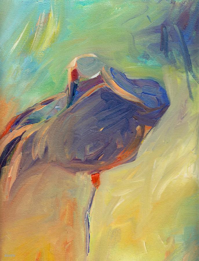Crane Essence Painting by Alaskan Raven Studio