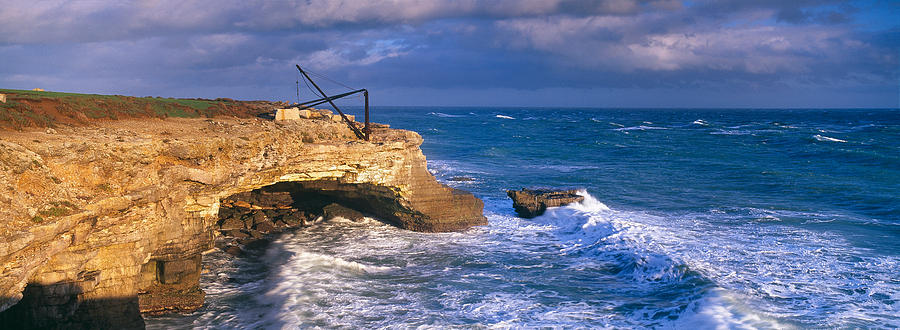 Crane Photograph - Crane On The Coast, Portland Bill by Panoramic Images