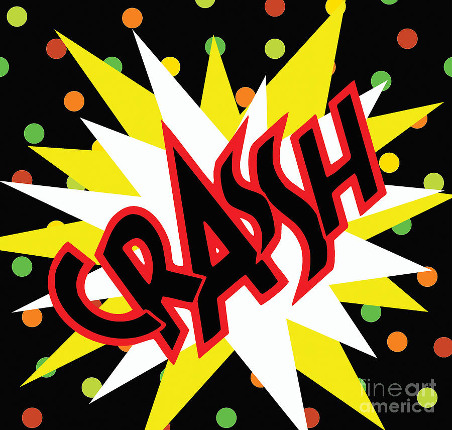 Crash Digital Art by Kaye Menner