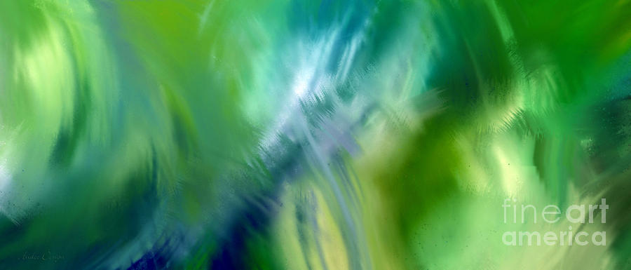 Crashing At Sea Abstract Painting 1 Digital Art by Andee Design