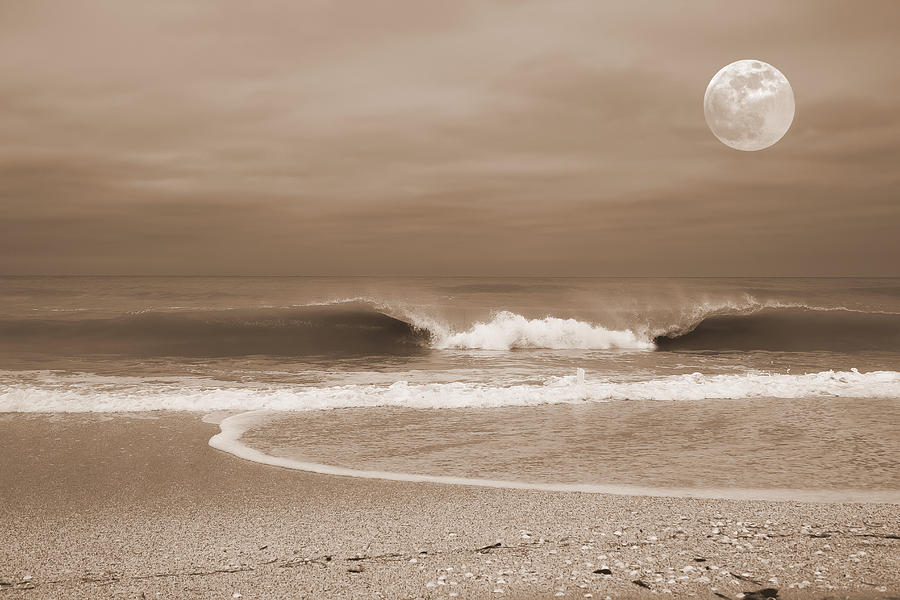 Crashing Moon Photograph by Sean Allen
