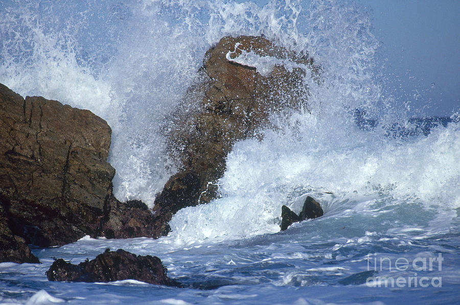 Crashing Wave Photograph by Mark Newman