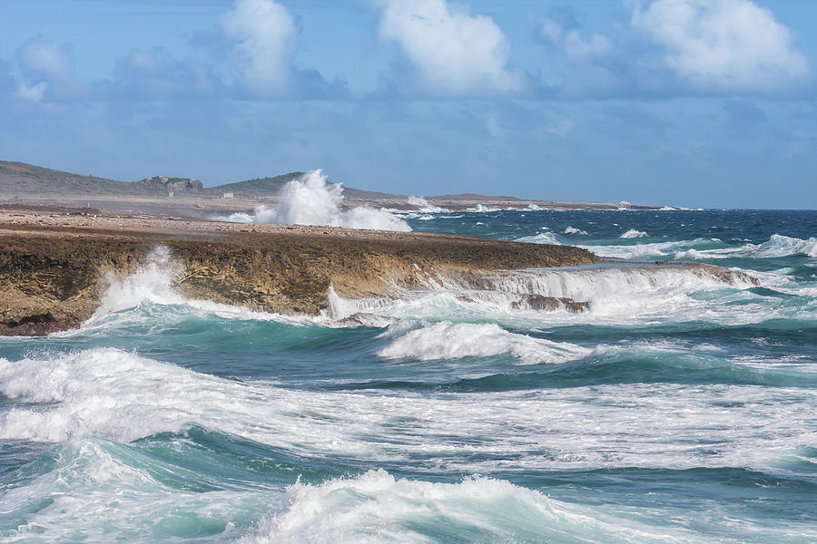 Crashing Waves At  Boka Ascension Photograph by Gail Johnson