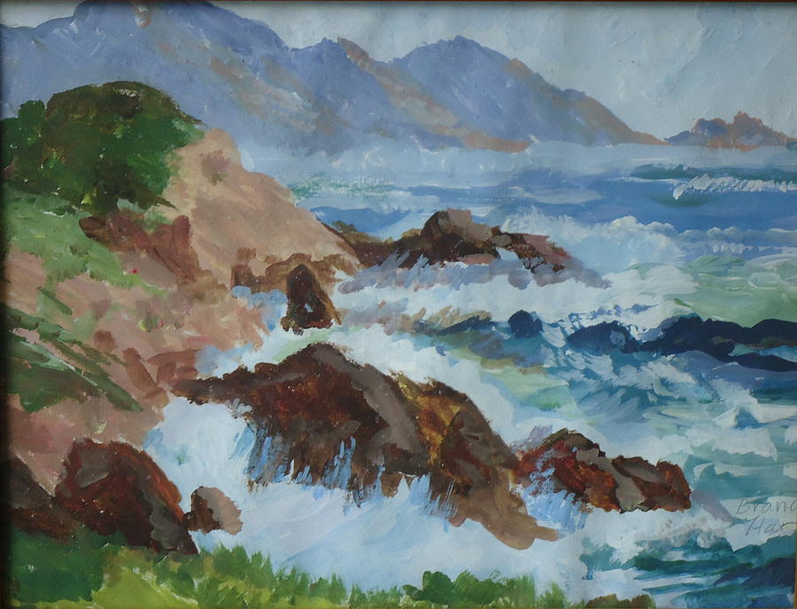 Crashing Waves Painting by Brandy Biederman - Fine Art America