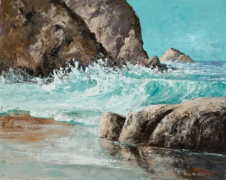Crashing Waves Painting by Darice Machel McGuire
