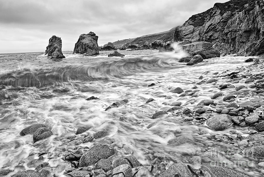Beach Photograph - Crashing waves from Soberanes Point in Garrapata State Park by Jamie Pham