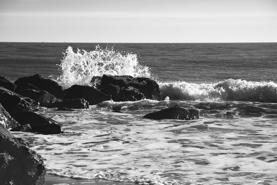 Beach Photograph - Crashing Waves by Jennifer Ancker