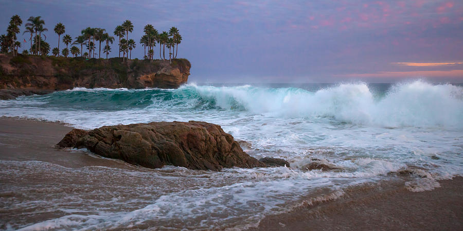Crashing Waves off Crescent Bay Photograph by Cliff Wassmann