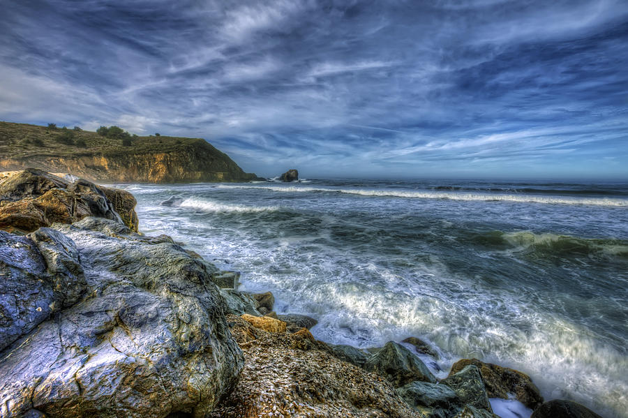 Crashing Waves Rockaway Beach Pacifica California  Photograph by Jennifer Rondinelli Reilly - Fine Art Photography