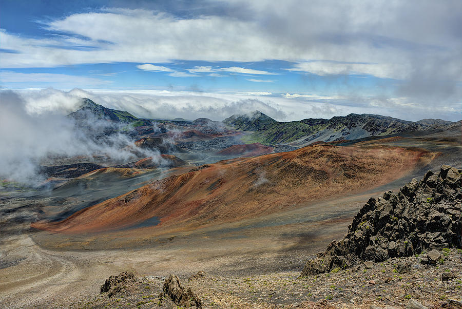 Crater at Haleakala Photograph by Bill Dodsworth