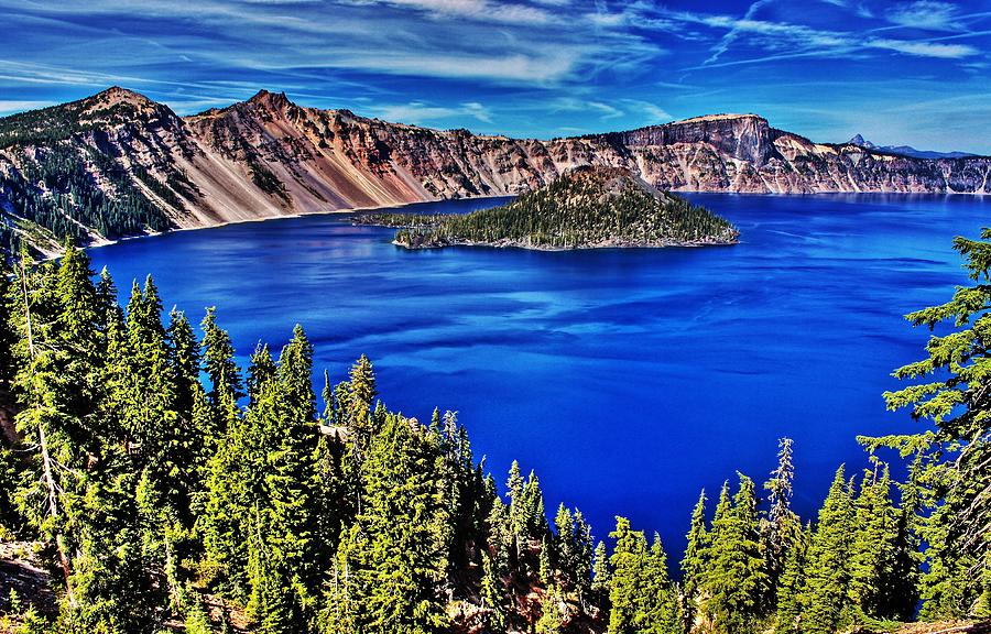 Crater Lake National Park Photograph - Crater Lake by Benjamin Yeager