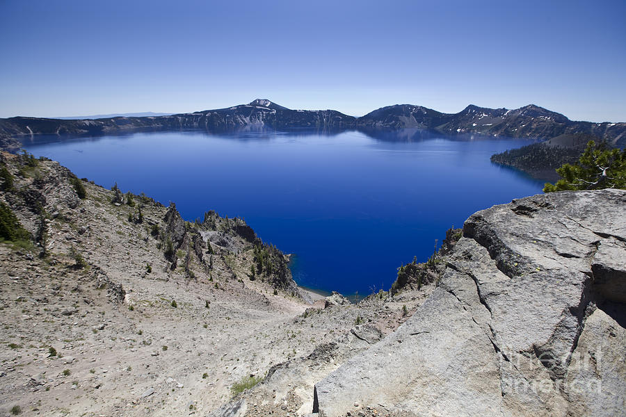 Crater lake Photograph by David Millenheft