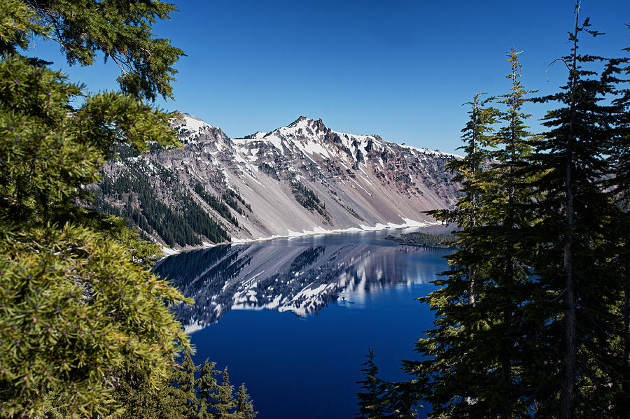 Crater Lake in June Photograph by Betty Depee