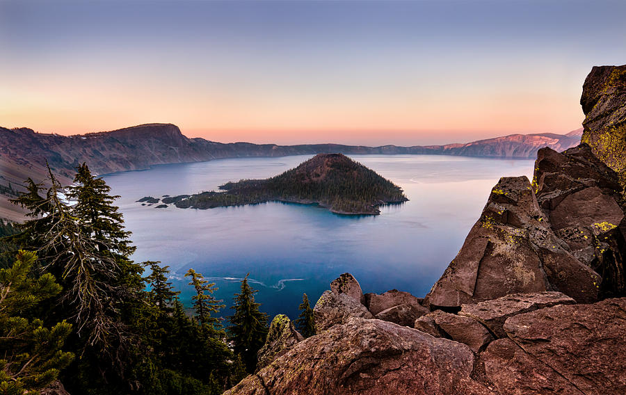 Sunset Photograph - Crater Lake National Park by Alexis Birkill