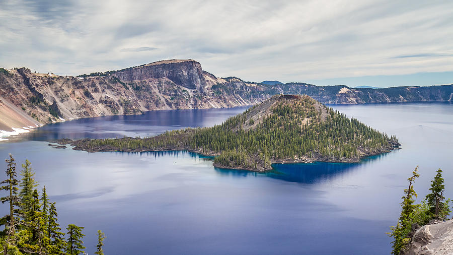 Nature Photograph - Crater Lake scenic splendor by Pierre Leclerc Photography