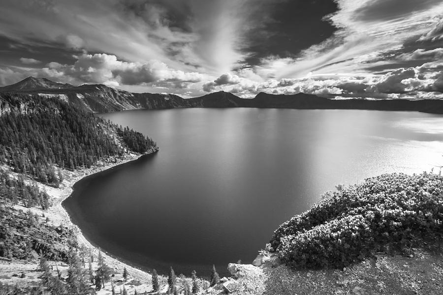 Crater Lake Sky Photograph by Dave Hall