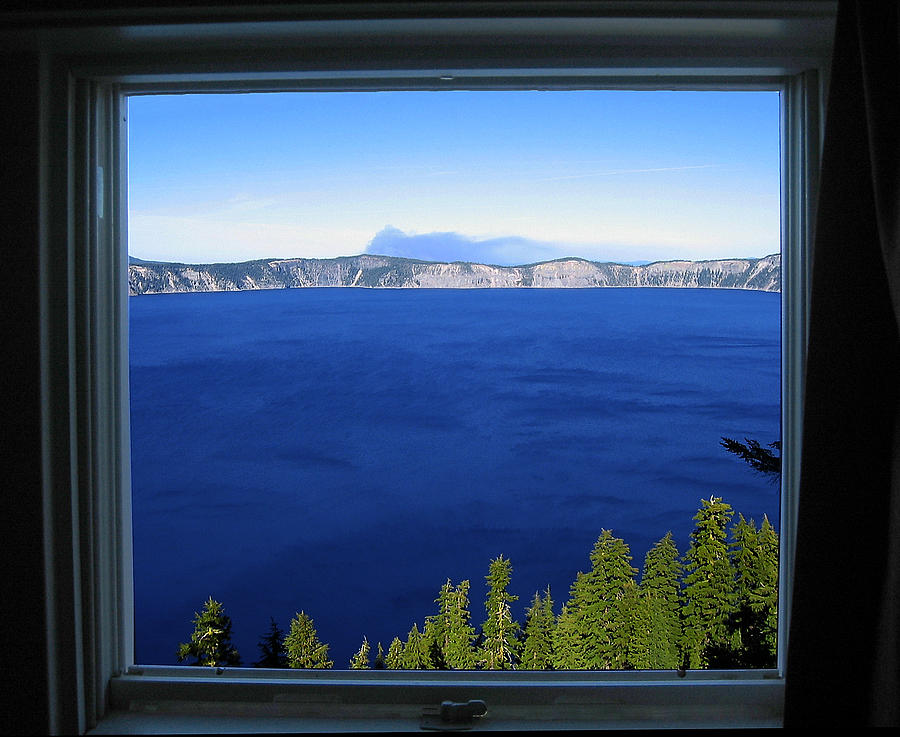 Crater Lake National Park Photograph - Crater Lake Through Our Window by Robert Woodward